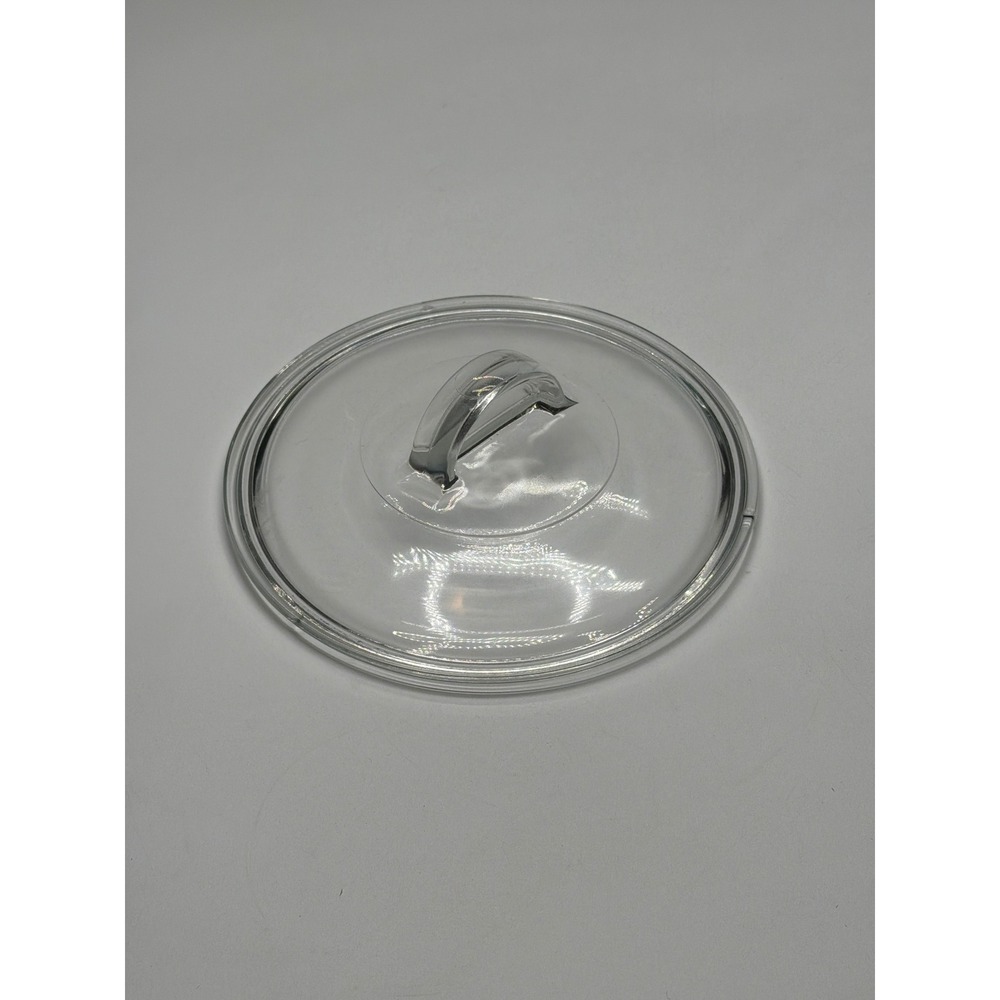 Pyrex L-21-C Glass Pot Lid With Handle Clear Cooking Replacement